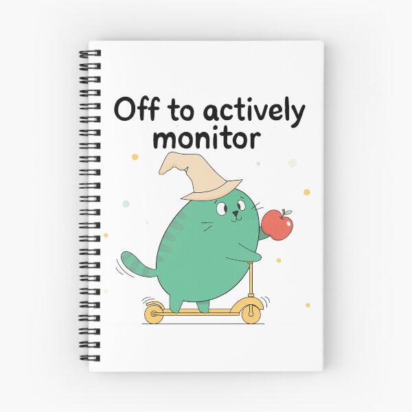 Item preview, Off to Actively Monitor Funny Cat Scooter Teacher Testing designed and sold by Mavesha.