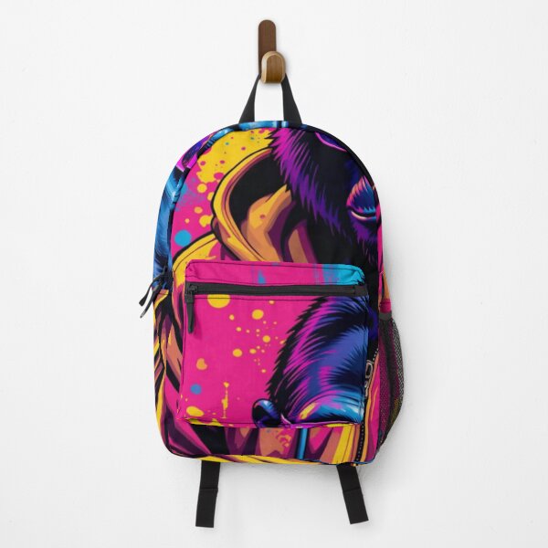 Item preview, Urban Primate – Wild Style Neon Gorilla Pop Art designed and sold by AlgorithmiaArt.