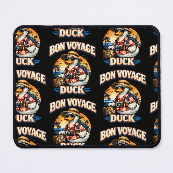 Item preview, Bon Voyage Duck Funny Travel Duck Vacation Cartoon Tourist Design designed and sold by TeeTimeTreasure.