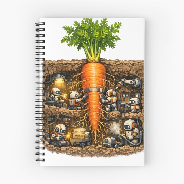 Item preview, Growing carrots programmed and produced by robots designed and sold by Troll Art & Delete.