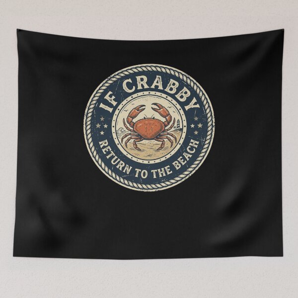 Item preview, If Crabby Return To The Beach Vintage Crab designed and sold by snowry.