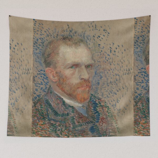 Item preview, Self Portrait by Vincent van Gogh: Expressive Post Impressionist Portrait Poster designed and sold by artofuniverse.