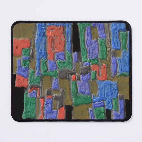 Item preview, cityscape cubism dark gouache colorful geometric abstract design designed and sold by SmashingDeals.