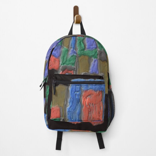 Item preview, cityscape cubism dark gouache colorful geometric abstract design designed and sold by SmashingDeals.