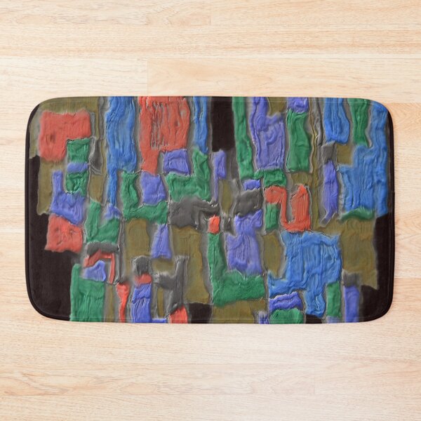 Item preview, cityscape cubism dark gouache colorful geometric abstract design designed and sold by SmashingDeals.