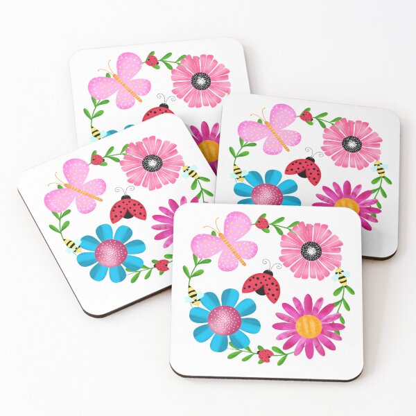 Item preview, Ladybugs, Blooms and Bees designed and sold by NotPrettyinPink.