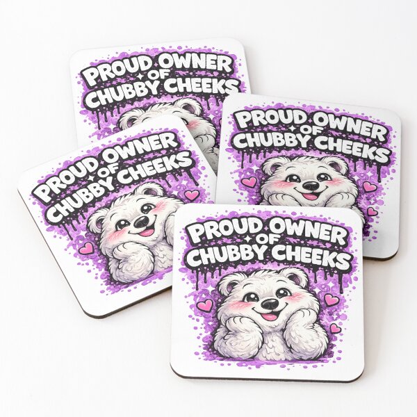Item preview, Cute Chubby Cheeks Polar Bear – Funny Graffiti Bubble Sticker designed and sold by MimiSabu.