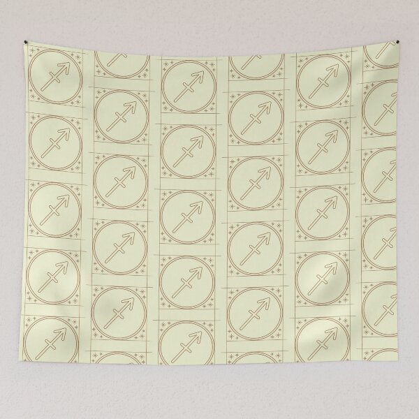 Item preview, Sagittarius Zodiac Symbol — Gold & Black Art Deco Celestial Design designed and sold by Artsy Corner.