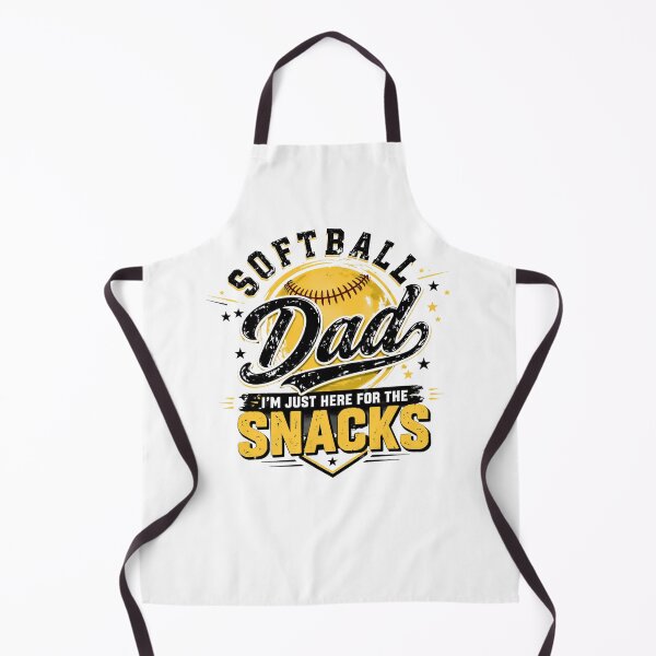 Item preview, Funny Softball Dad I'm Just Here For The Snacks Retro Game Day Design sports designed and sold by bilal sibgui.