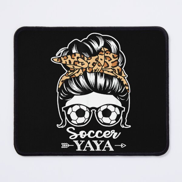 Item preview, Soccer Yaya Messy Bun Hair Funny Soccer Player Yaya designed and sold by ElaineOSantamar.
