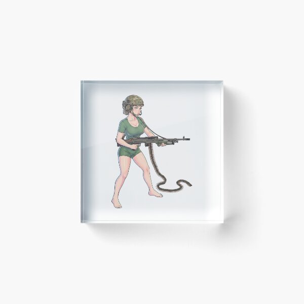 Item preview, Machine Gun Girl designed and sold by RAWLIFEGRAPHIC.