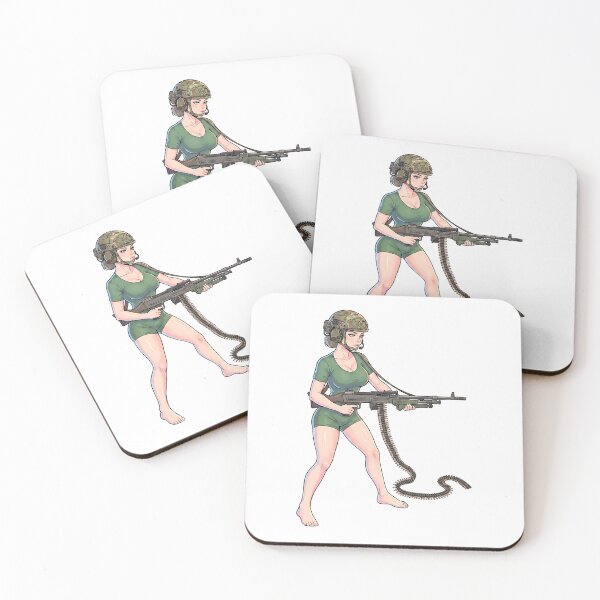 Item preview, Machine Gun Girl designed and sold by RAWLIFEGRAPHIC.