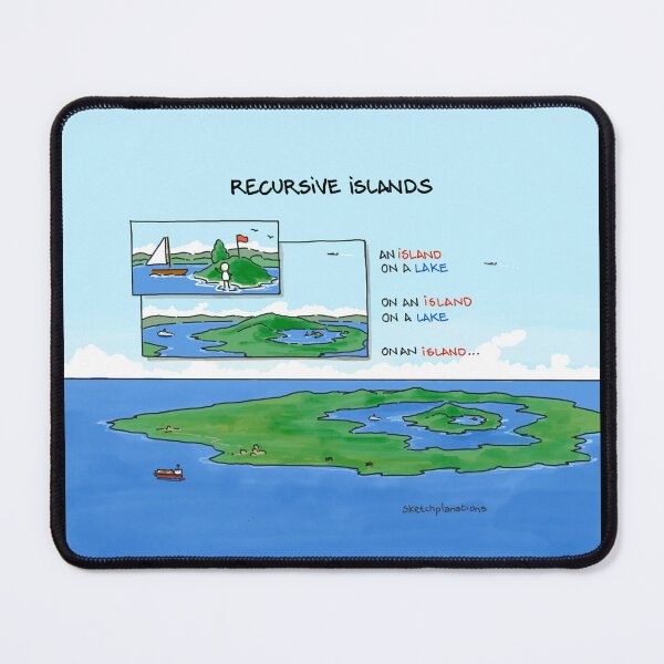 Item preview, Recursive islands designed and sold by Sketchplanations.