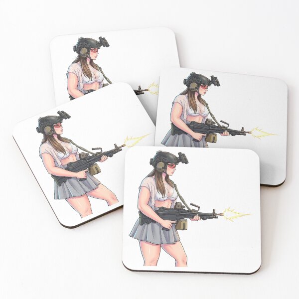 Item preview, Machine Gun Girl designed and sold by RAWLIFEGRAPHIC.
