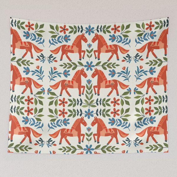 Item preview, Swedish Dala Horses, Floral Horses designed and sold by xiao xuans.