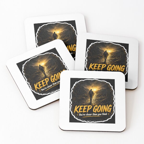Item preview, Keep Going – You’re Closer Than You Think | Motivational Growth Sticker designed and sold by Wander Pop Studio.