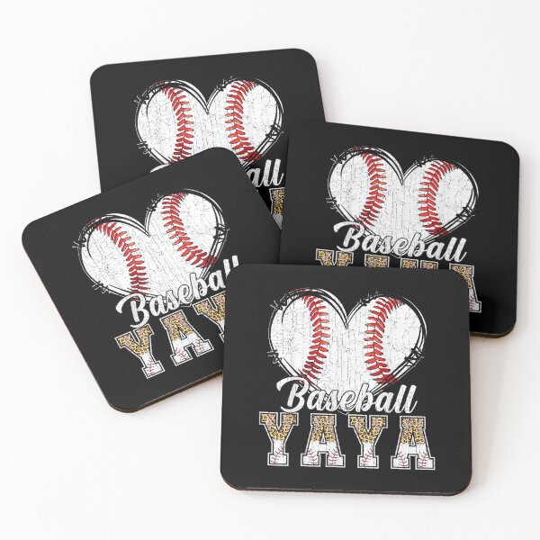 Item preview, Softball Baseball Yaya Heart Leopard Print Mother's Day designed and sold by ElaineOSantamar.