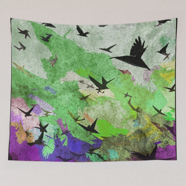 Item preview, Abstract flying birds designed and sold by kinpirks.