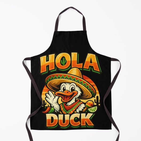 Item preview, Hola Duck Funny Mexican Duck Cartoon Cinco De Mayo Fiesta Design designed and sold by TeeTimeTreasure.