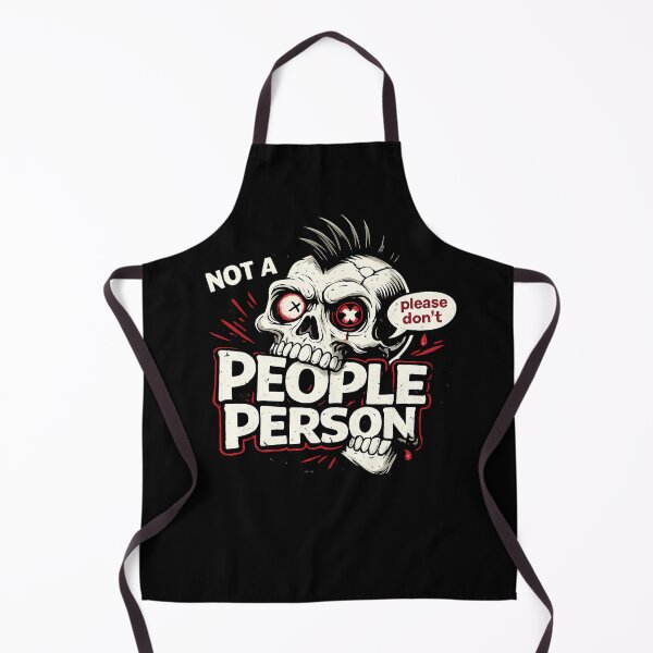 Item preview, Not a People Person Punk Skull designed and sold by Cat-butt-shirts.