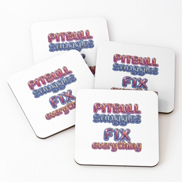 Item preview,  Pitbull Snuggles Colorful Large Metallic Bubble Letters designed and sold by My Pitbull Place.