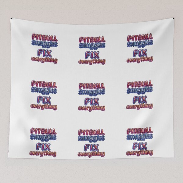 Item preview,  Pitbull Snuggles Colorful Large Metallic Bubble Letters designed and sold by My Pitbull Place.
