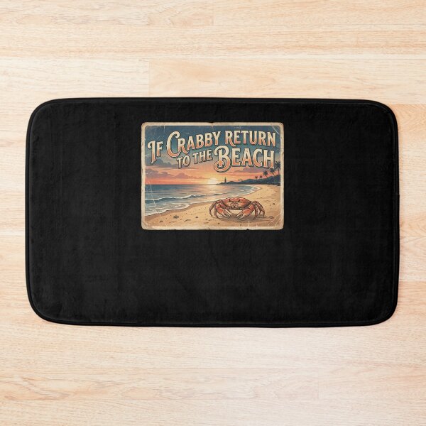 Item preview, If Crabby Return To The Beach Vintage Crab Sunset designed and sold by snowry.