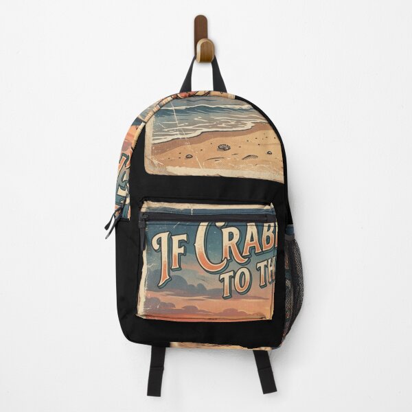 Item preview, If Crabby Return To The Beach Vintage Crab Sunset designed and sold by snowry.