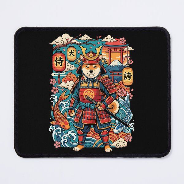 Item preview, Majestic Shiba Inu Samurai Dog Japanese Pop Art Illustration designed and sold by Tong4130.