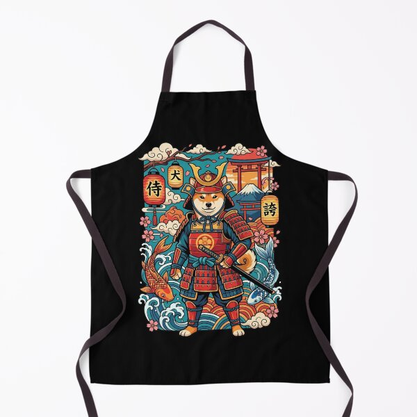 Item preview, Majestic Shiba Inu Samurai Dog Japanese Pop Art Illustration designed and sold by Tong4130.