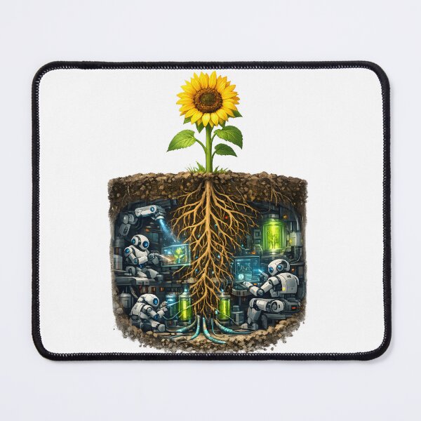 Item preview, growing sunflowers programmed and produced by robots designed and sold by Troll Art & Delete.