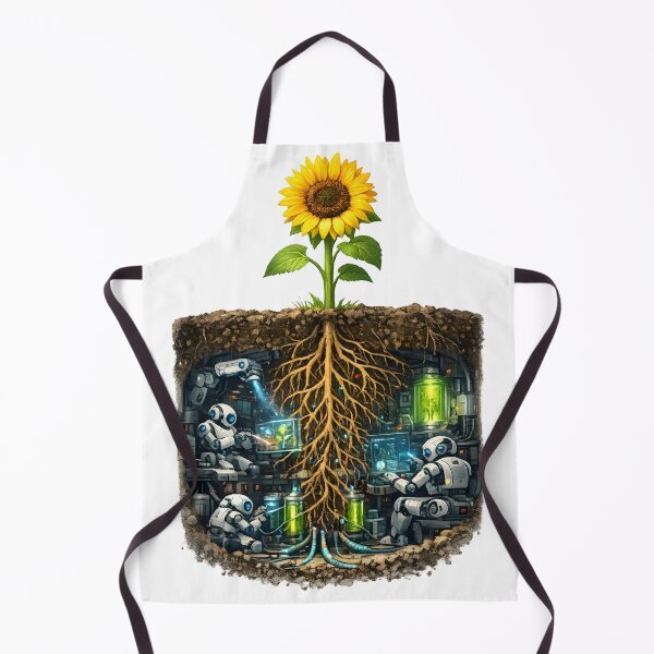 Item preview, growing sunflowers programmed and produced by robots designed and sold by Troll Art & Delete.
