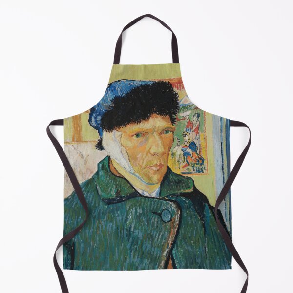 Item preview, Self Portrait With Bandaged Ear by Vincent van Gogh: Iconic Post Impressionist Art Print designed and sold by artofuniverse.