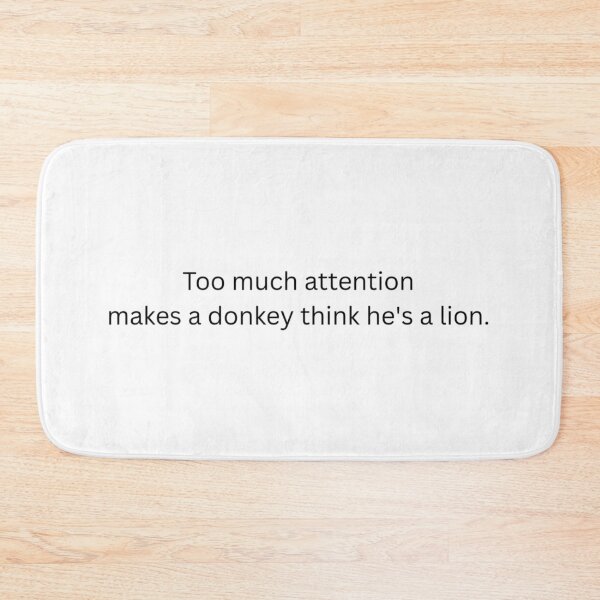 Item preview, Too Much Attention Witty Quote Minimal Typography designed and sold by TorqueThread.