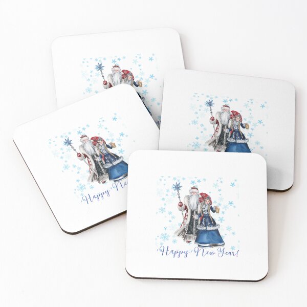 Item preview, Happy New Year!  Snegurochka and Ded Moroz.  Holidays Russian Style. designed and sold by ShrimpAndGrits.