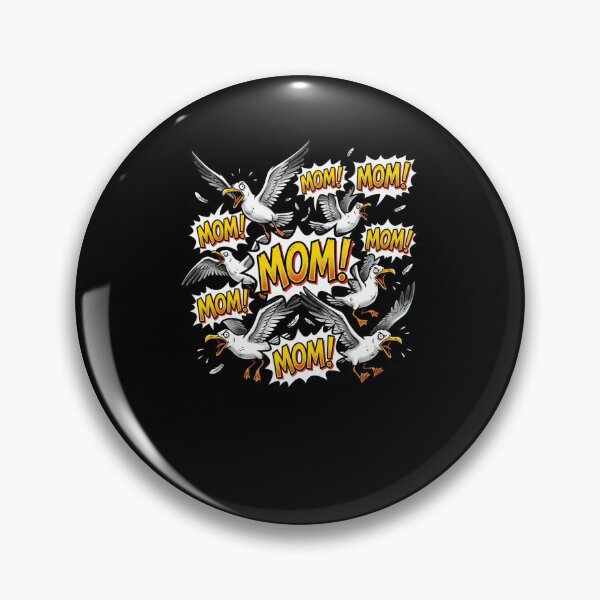 Item preview, Seagulls Yelling MOM! Funny Bird Mom Life Design designed and sold by snowry.