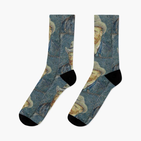 Item preview, Self Portrait With Grey Felt Hat by Vincent van Gogh: Post Impressionist Poster designed and sold by artofuniverse.