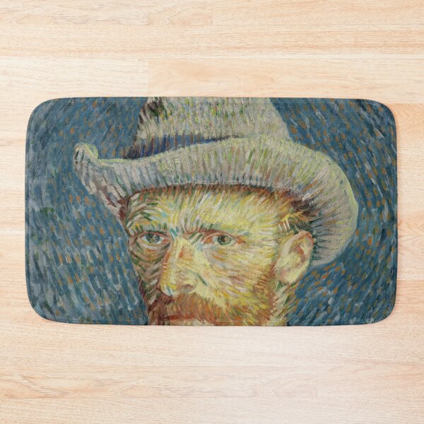 Item preview, Self Portrait With Grey Felt Hat by Vincent van Gogh: Post Impressionist Poster designed and sold by artofuniverse.