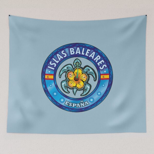 Item preview, Islas Baleares España sea turtle hibiscus designed and sold by studioss76.