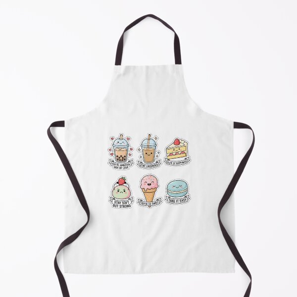 Item preview, Kawaii Boba and Sweets Sticker Set - Cute Bubble Tea & Dessert Doodles designed and sold by SimpleP.