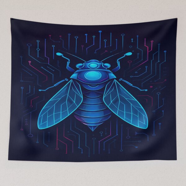 Item preview, Algorithmic Codex – Futuristic Fractal Entity Art designed and sold by AlgorithmiaArt.