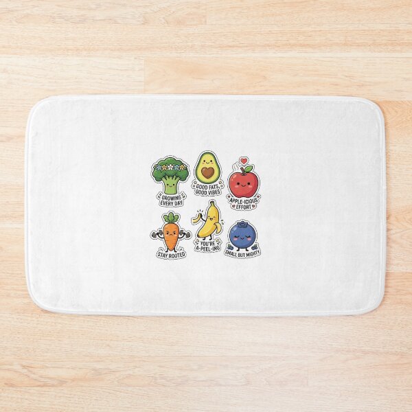 Item preview, Cute Kawaii Vegetables Sticker Pack - Healthy Fruits & Veggie Doodles designed and sold by SimpleP.