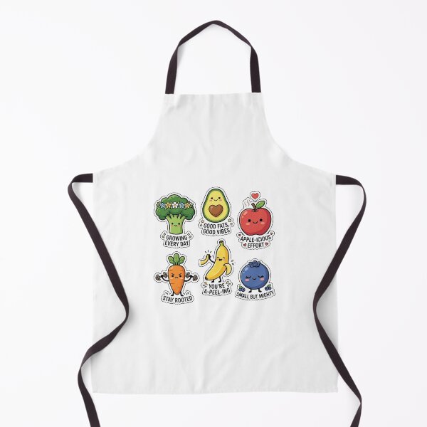 Item preview, Cute Kawaii Vegetables Sticker Pack - Healthy Fruits & Veggie Doodles designed and sold by SimpleP.