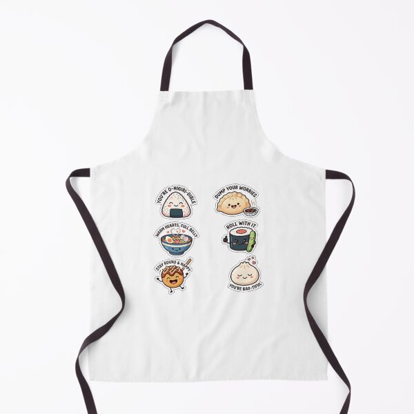 Item preview, Kawaii Sushi and Ramen Sticker Pack - Cute Japanese Food Doodles designed and sold by SimpleP.