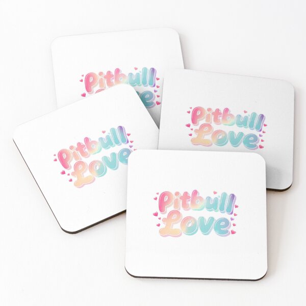 Item preview, Pitbull Love Rainbow Bubble Script designed and sold by My Pitbull Place.
