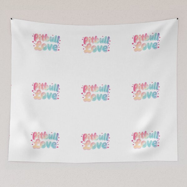 Item preview, Pitbull Love Rainbow Bubble Script designed and sold by My Pitbull Place.
