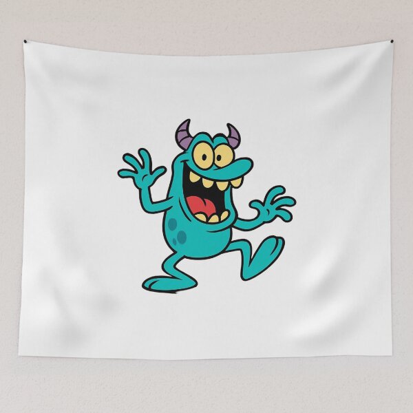 Item preview, : Funny Blue Cartoon Monster Sticker designed and sold by LYZ7VANI.