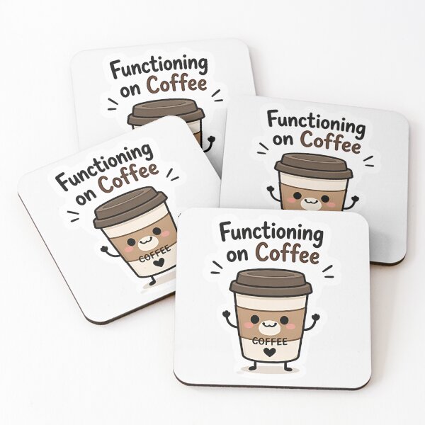 Item preview, Functioning on Coffee Funny Sticker Coffee Lover Energy Meme designed and sold by VibrantArtful7.