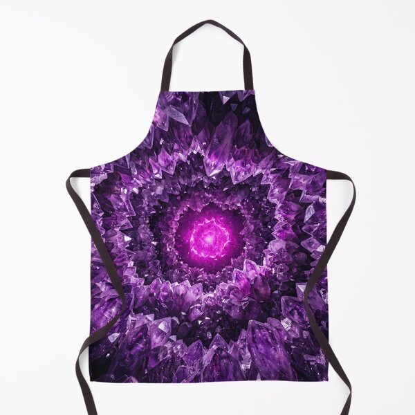 Item preview, Deep Amethyst Geode Chasm - Luxury Neo-Biophilia Abstract Wall Art designed and sold by lord-of-skins.