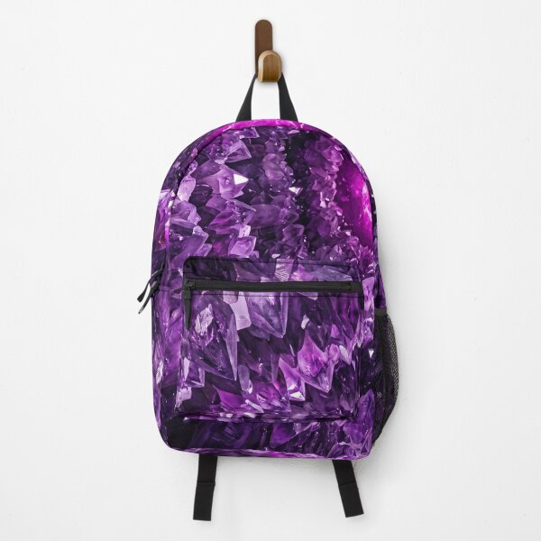 Item preview, Deep Amethyst Geode Chasm - Luxury Neo-Biophilia Abstract Wall Art designed and sold by lord-of-skins.